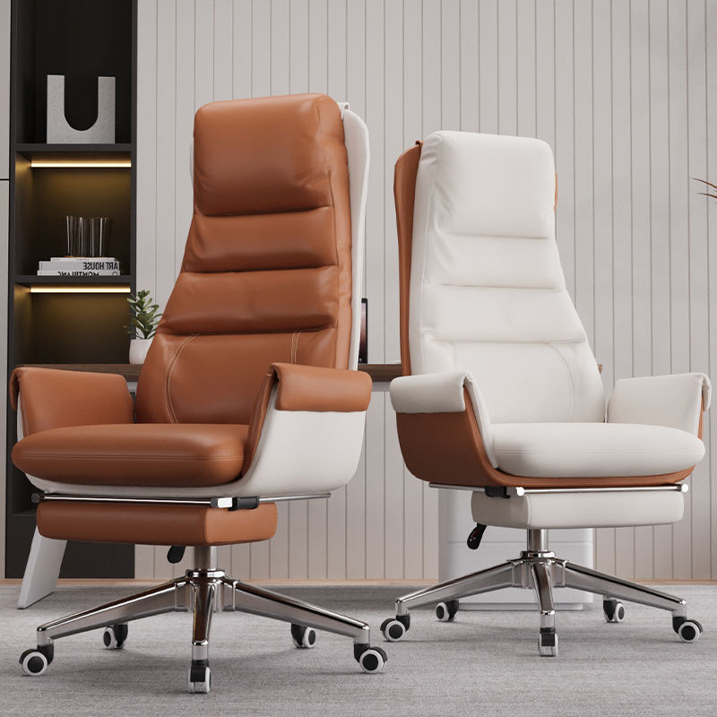2026 New Luxury Factory Price Comfortable Pu Leather Big Boss Ergonomic Reclining Office Chair Executive Office Chair