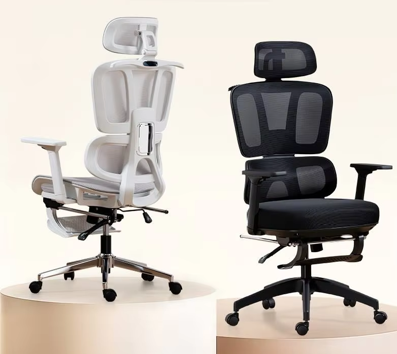 Ergonomic Chair Ergonomic Mesh Computer Chair Adjustable Headrest Swivel for Home Office Study Comfortable Office Chair