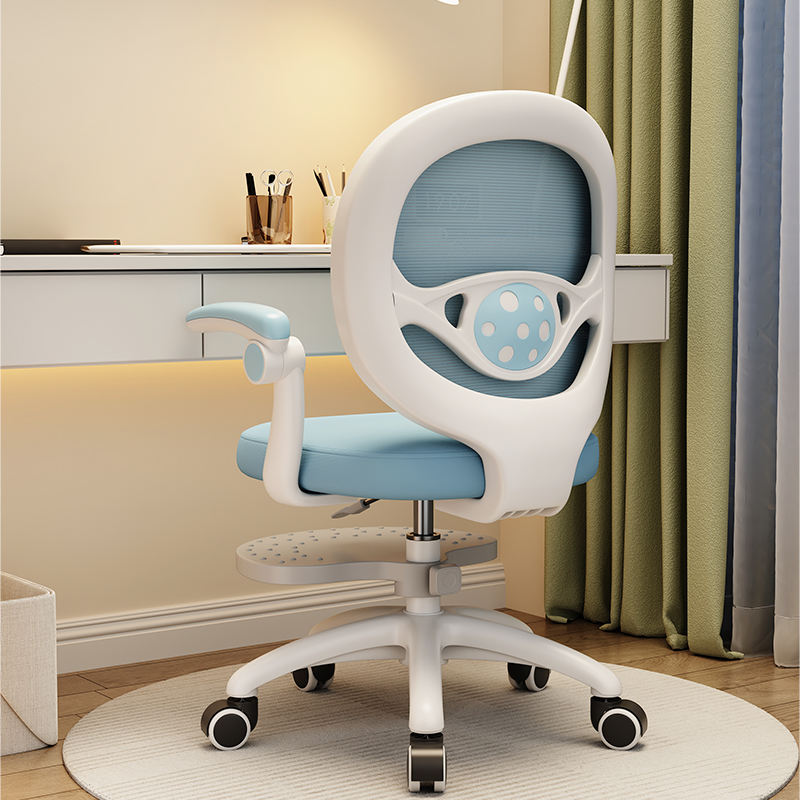 Children Cute Chair Students Study Mesh Cheap Comfortable Soft Chair Kids with Foot Pedal Height Adjustable Kids Chair