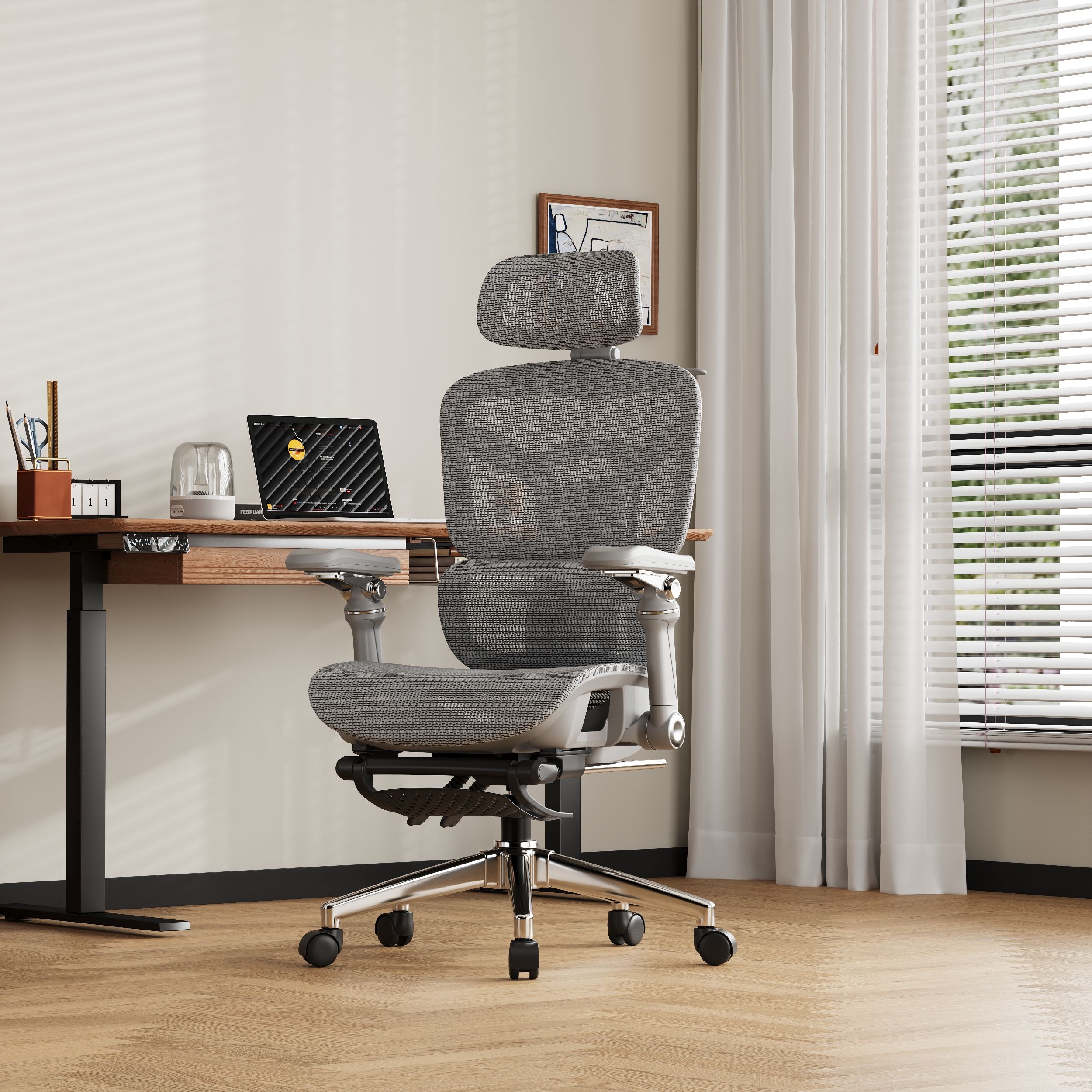 Hot Sale Ergonomic Office Chair Full Mesh Ergonomic Design Height Adjustment Comfortable Swivel Office Chair with Lumbar Support