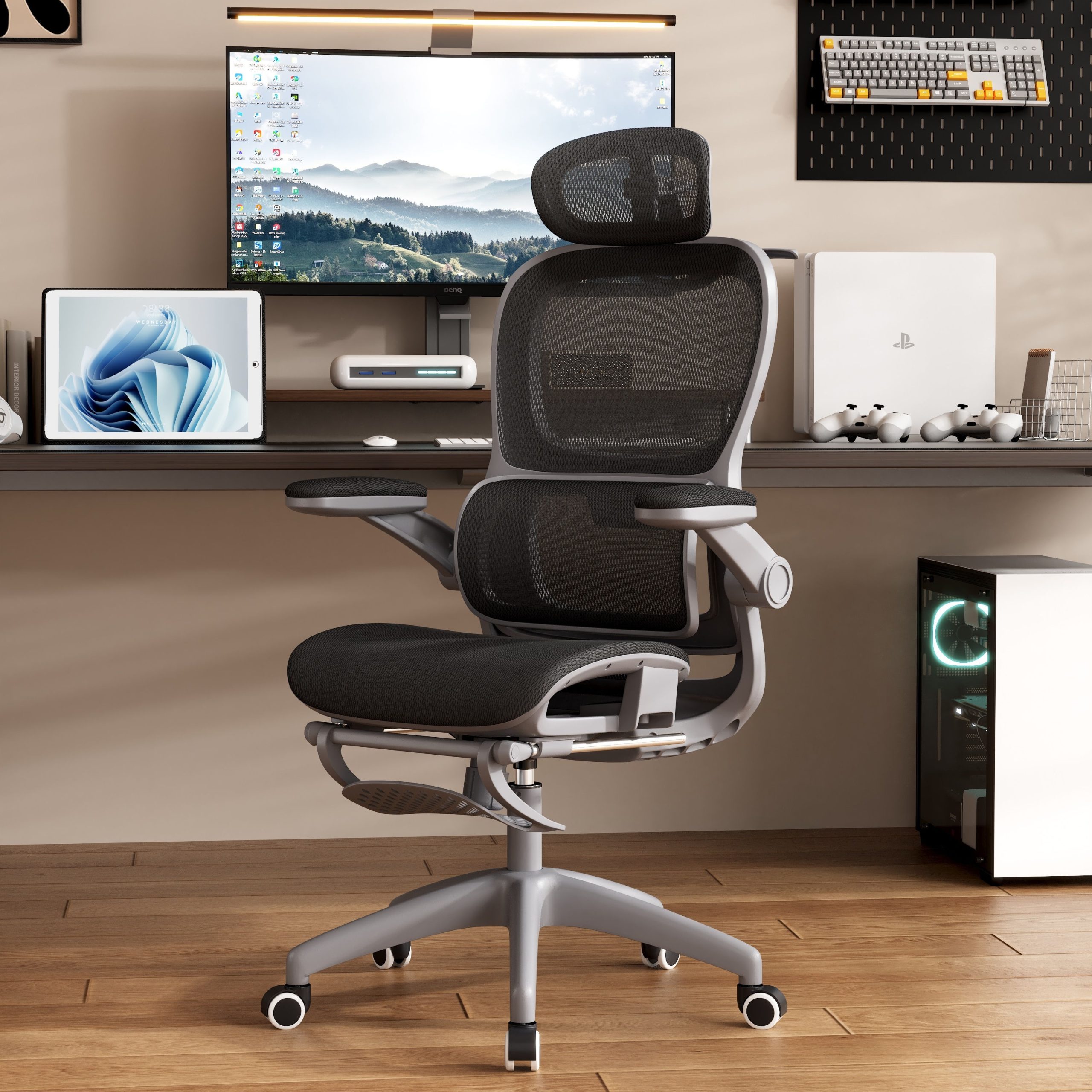 Modern Ergonomic Design Swivel Executive Recliner High Back Staff Computer Full Mesh Office Chair For Home