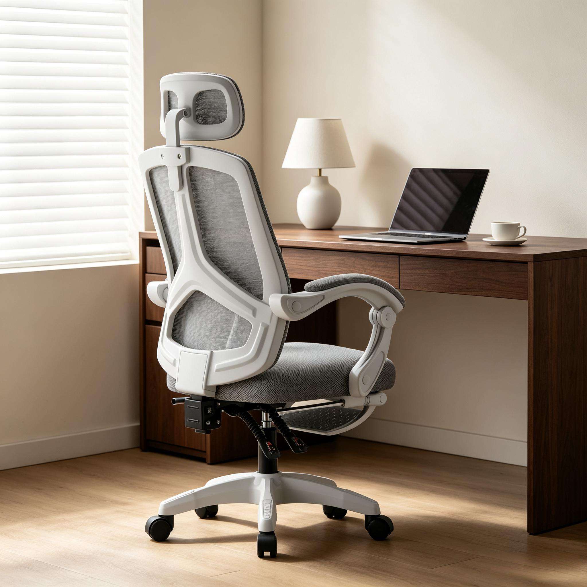 Modern High Back Mesh Ergonomic Office Chair with Adjustable Lumbar Support Luxury Computer Executive Swivel Office Chair
